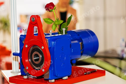 Preview: Large And Powerful Electric Motor In Modern Industrial Equipment Plant