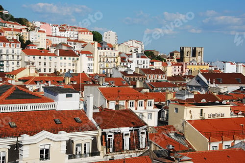 Preview: Beautiful Cityscape Of Lisbon With Se Cathedral, Portugal
