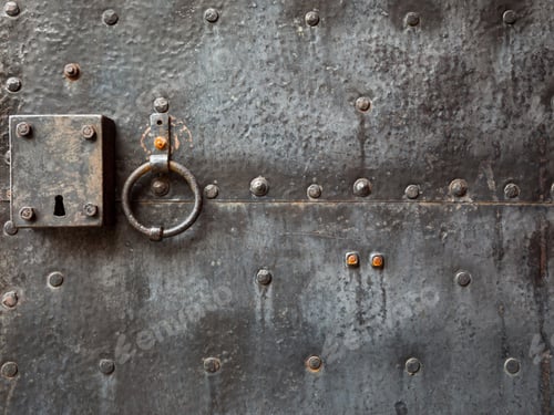 Preview: Old Door With Door Knocker