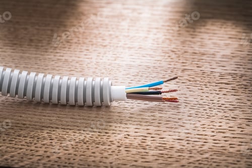 Preview: Electric Cable In Corrugated Pipe