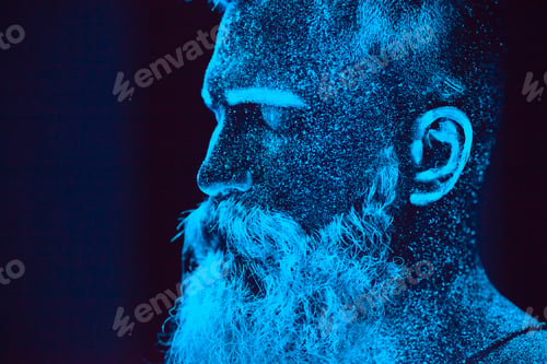 Preview: Man Is Painted In Ultraviolet