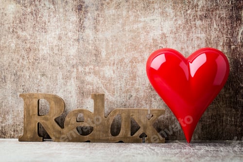 Preview: Love, Message Of Home With Wooden Letters.