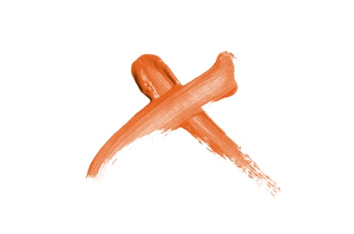 Preview: Bright Liquid Lipstick Smear In The Form Of A Check Mark Isolated On A White Background. Cosmetic