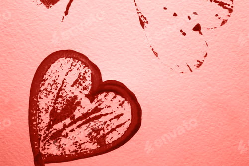 Preview: Hearton The Wooden Background. Valentines Day Greeting Card.