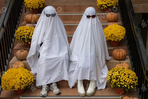 Preview: Popular Among Young People And Teenagers, The Trendy Entertainment Is To Dress In White Bedspreads