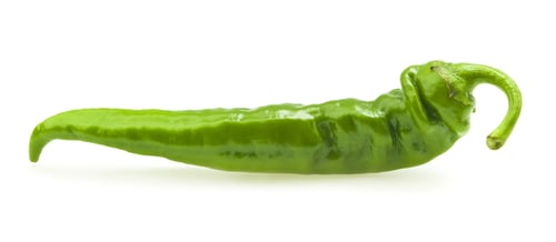 Preview: Green Pepper Isolated On A White Background
