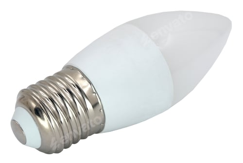 Preview: Led Energy Saving Bulb. Light-Emitting Diode. Isolated Object
