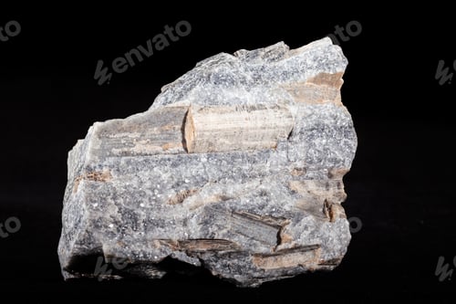 Preview: Blue Tremolite On The White Background
