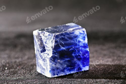 Preview: Mineral Halite On The Black Background