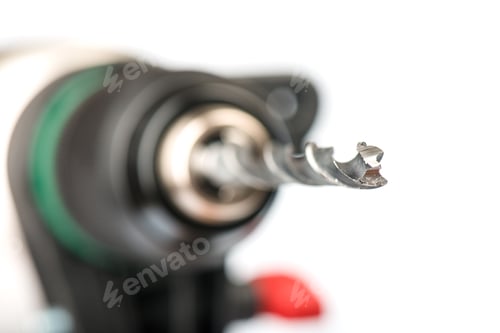 Preview: Drill Bits, Isolated On White Background Close-Up