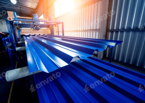 Preview: Metal Sheet Forming Machine At The Modern Metalwork Factory.