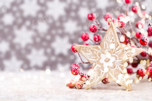 Preview: Christmas Background, Greeting Card. Xmas Decoration.