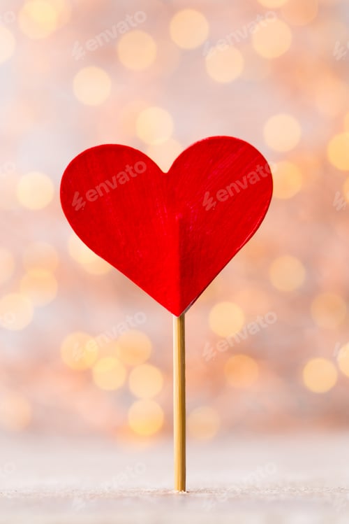 Preview: Valentines Day Background With Hearts.