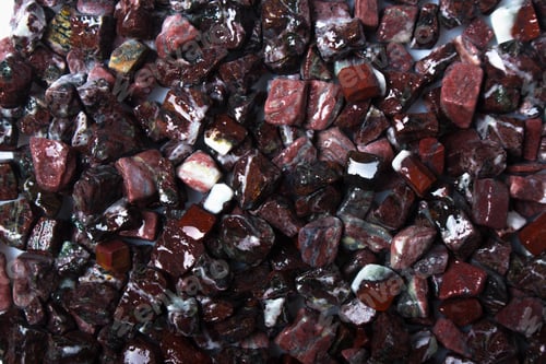 Preview: Beautiful Natural Stone Burgundy Spilled On A White