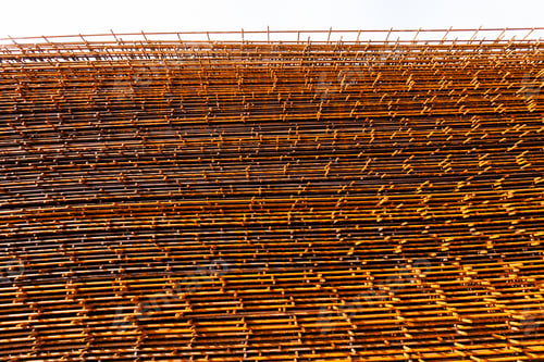 Preview: Rusty Steel Frames On Construction Site