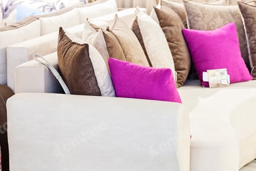 Preview: Modern Sofa For The Living Room, Note Shallow Depth Of Field
