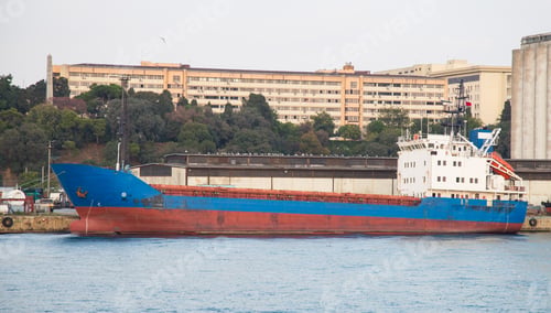 Preview: Cargo Ship Loading In A Trading Port