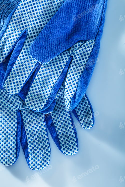 Preview: Safety Gloves On White Background.