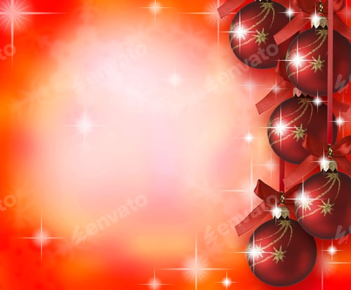 Preview: Red Merry Christmas Background