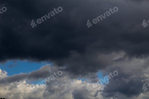 Preview: Dramatic Stormy Sky Before Rain And Hurricane. Background