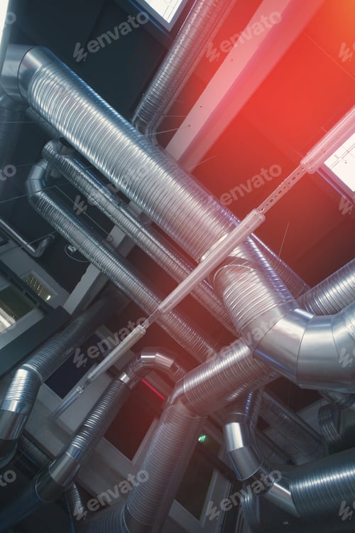 Preview: Ventilation Pipes And Ducts Of Industrial Air Condition
