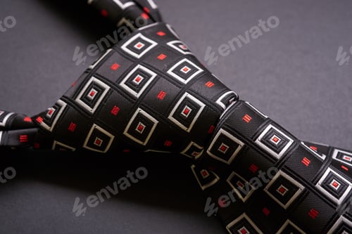 Vista previa: Men'S Tie On A Dark Background