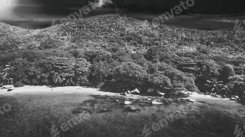 Preview: Praslin, Seychelles Islands. Amazing Aerial View Of Beautiful Tropical Beach.