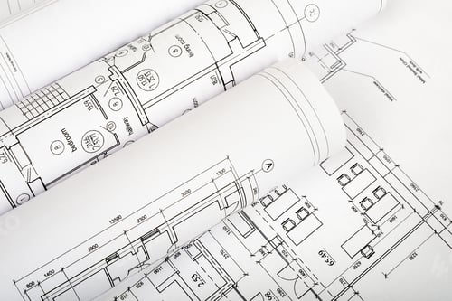 Preview: Architecture Plan And Rolls Of Blueprints