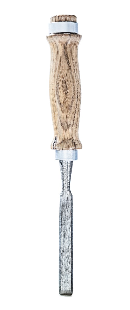 Preview: Isolated Woodworkers Tool Narrow Chisel With Wooden Handle