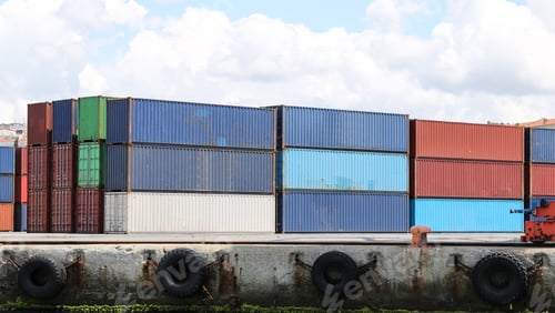 Preview: Containers Waiting To Transfer In A Port