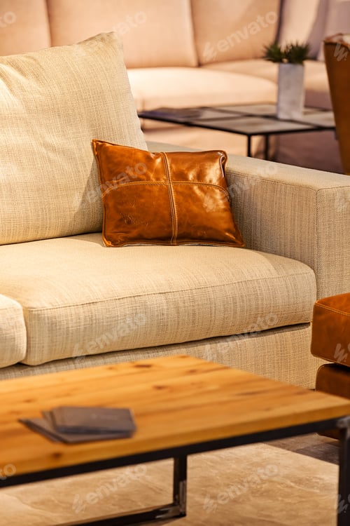 Preview: Modern Sofa For The Living Room, Note Shallow Depth Of Field