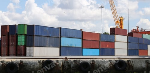 Preview: Containers Waiting To Transfer In A Port