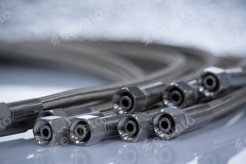 Preview: Stainless Steel Pressure Hose With Screw Connection.