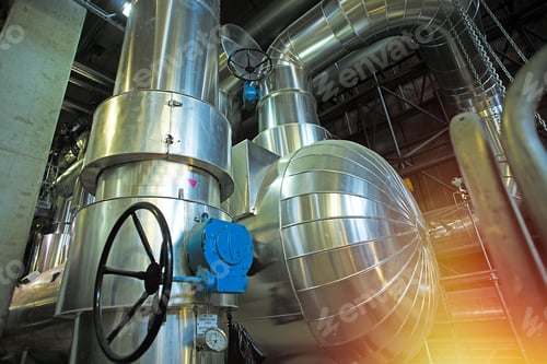 Preview: Equipment, Cables And Piping As Found Inside Of A Modern Industrial Power Plant