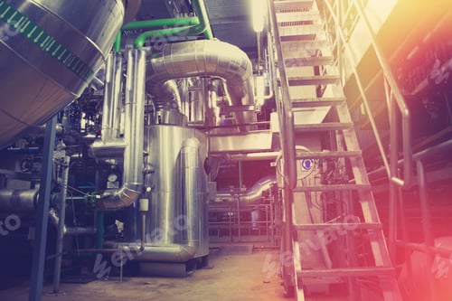 Vista previa: Equipment, Cables And Piping As Found Inside Of A Modern Industrial Power Plant