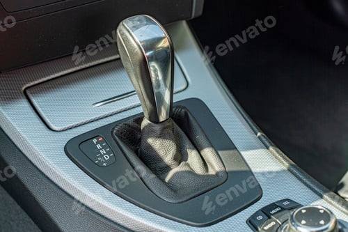 Preview: Detail Of The Automatic Gear Lever Of A Modern Car