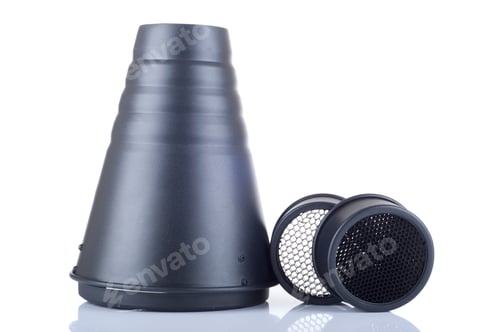 Preview: Snoot And Honeycombs, Studio Lighting Modifier Isolated On White Background