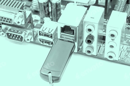 Preview: Compact Information Storage Unit - Usb Drive Connected To Motherboard