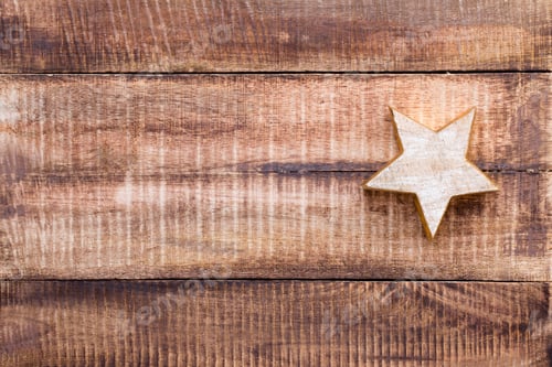Preview: Christmas Decor On The Old Vintage Wooden Background.