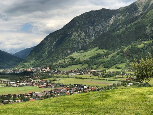 Preview: Landscape Around Seen From The Train In Austria