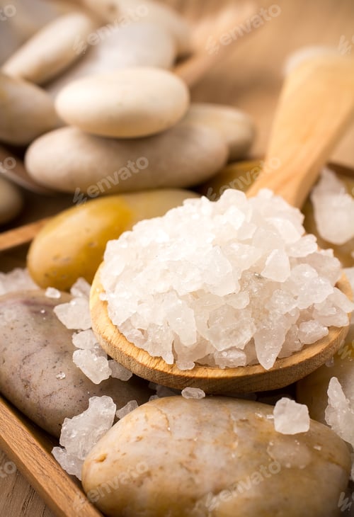 Preview: Natural Bath Salt, Organic Products. Spa Stones.