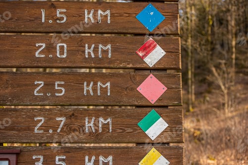 Preview: Colors Representing Different Walking Paths