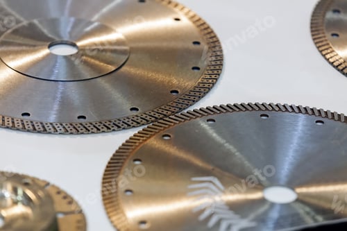 Preview: New Metal Blade For Engine With Perforation; Note Shallow Depth Of Field