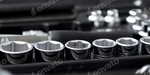 Preview: Tool Repairman, Mechanic Tool Set In The Background.