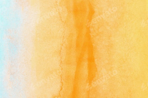 Preview: Abstract Watercolor Background Texture in Orange and Blue