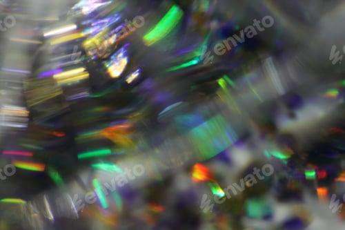 Preview: Surrealism, Rainbow Blurred Abstract Background. Purple, Green, Gray Background. Lens Flare
