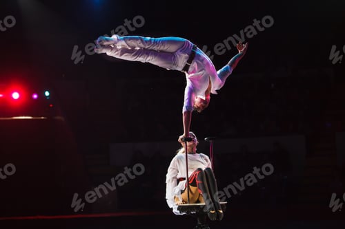 Vista previa: Performance Of Air Acrobats In The Circus