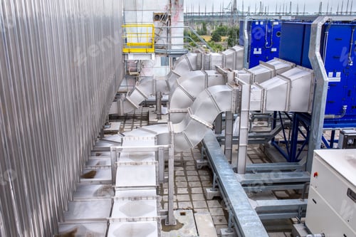 Preview: External Infrastructure Of The Microclimate Support System At A Large Industrial Site. Air