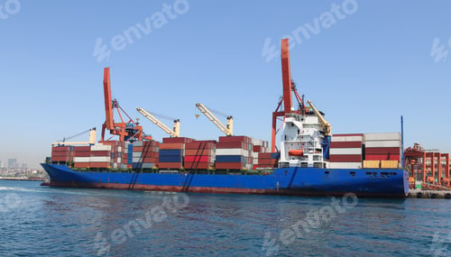 Preview: Container Ship Is Loading In A Port