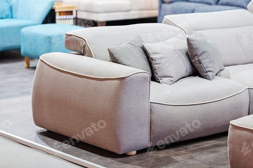 Preview: Modern Sofa For The Living Room, Note Shallow Depth Of Field